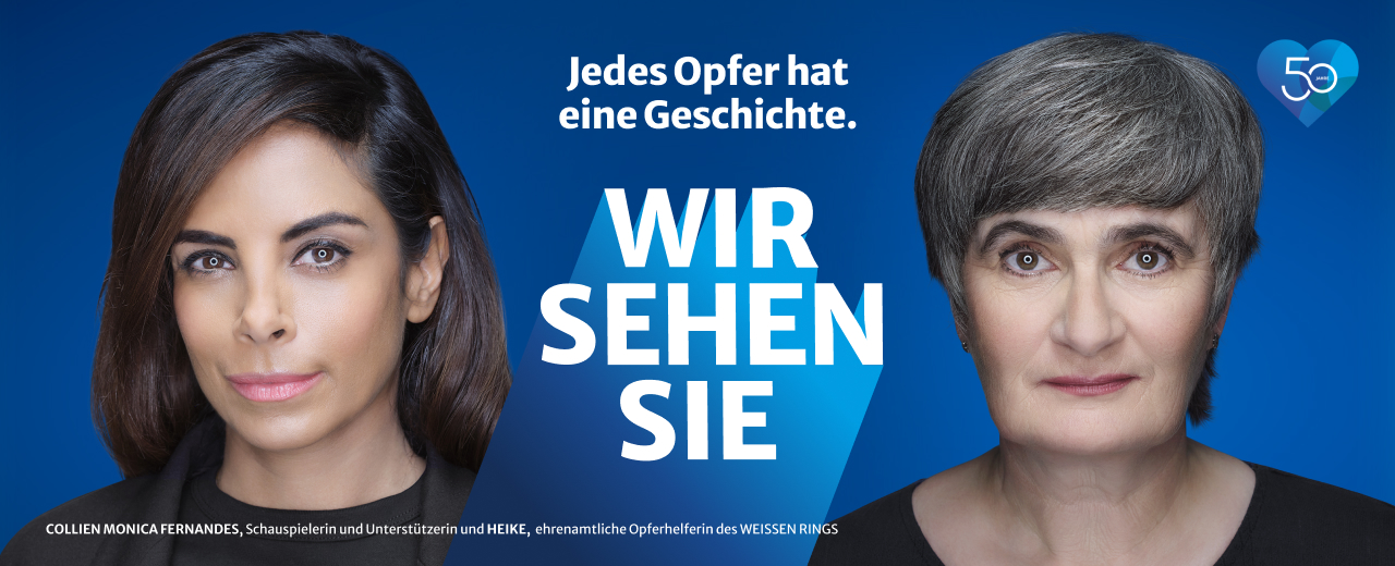 50 Jahre Jubiläum WEISSER RING Collien und Heike