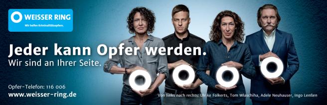 Anzeige Prominente unterstützen den WEISSEN RING